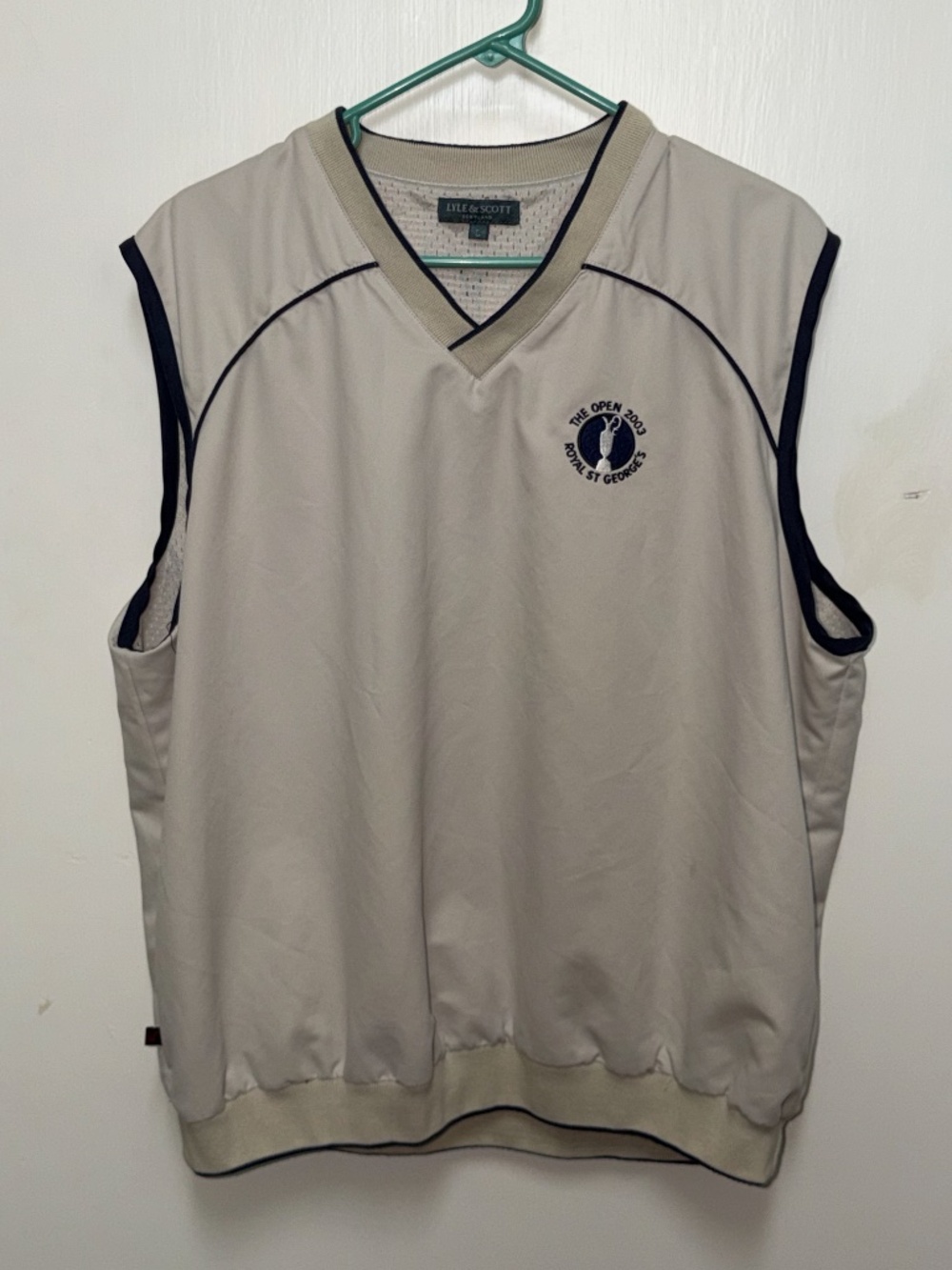 Lyle & Scott Vintage 2003 The Open Royal St George's Golf Windbreaker Pullover